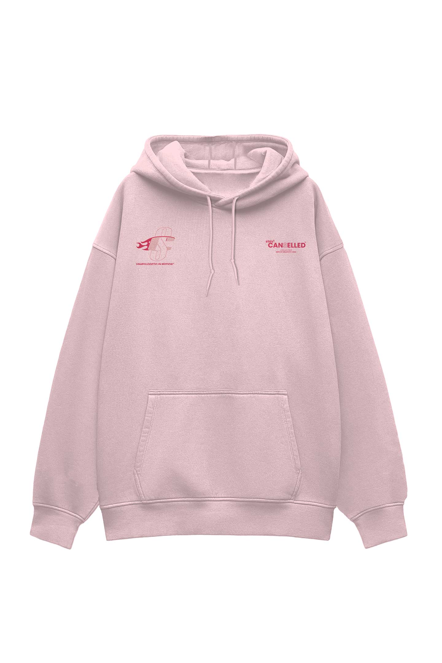 UNAPOLOGETIC IN MOTION™ BABY PINK HOODIE