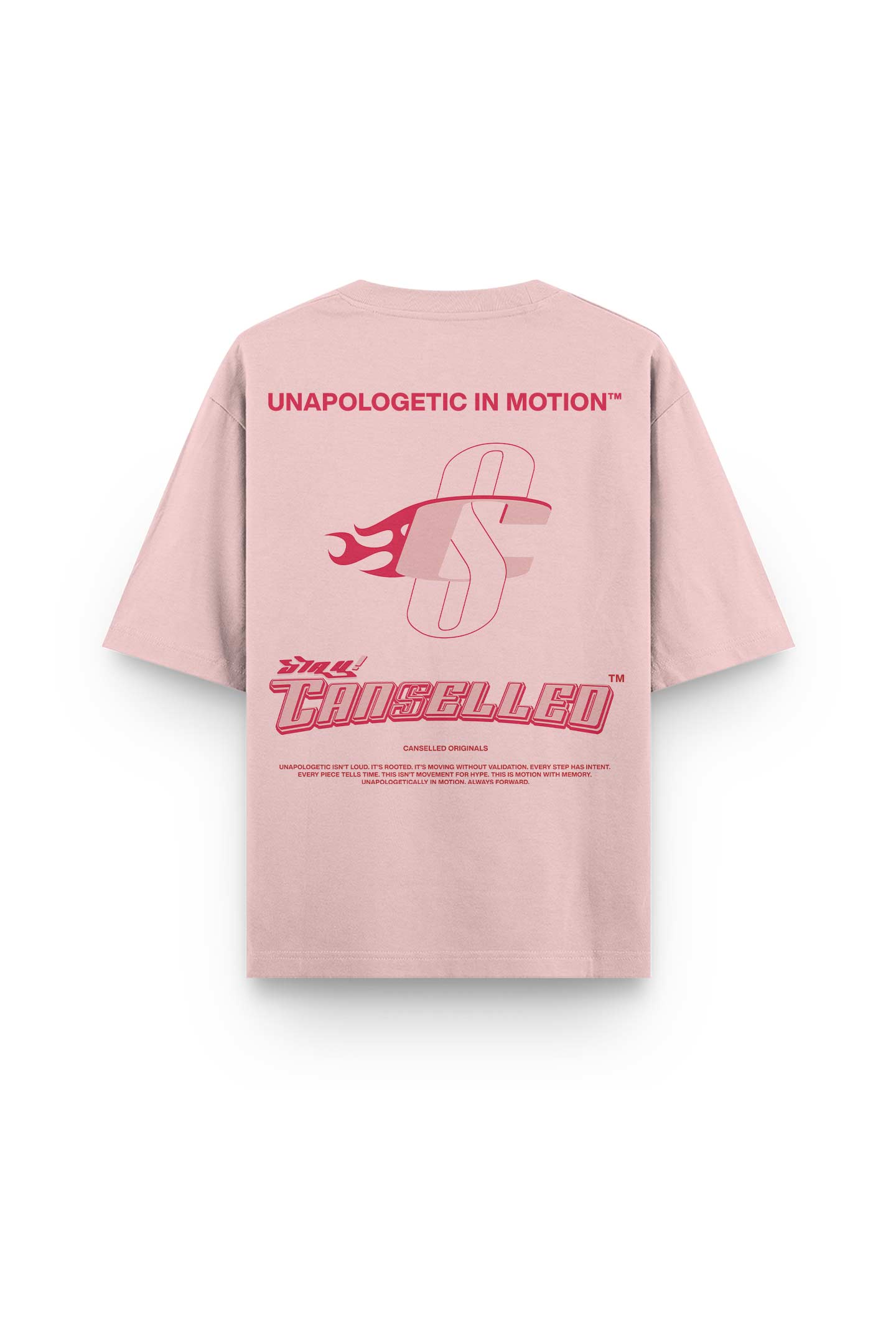 UNAPOLOGETIC IN MOTION™ BABY PINK TEE