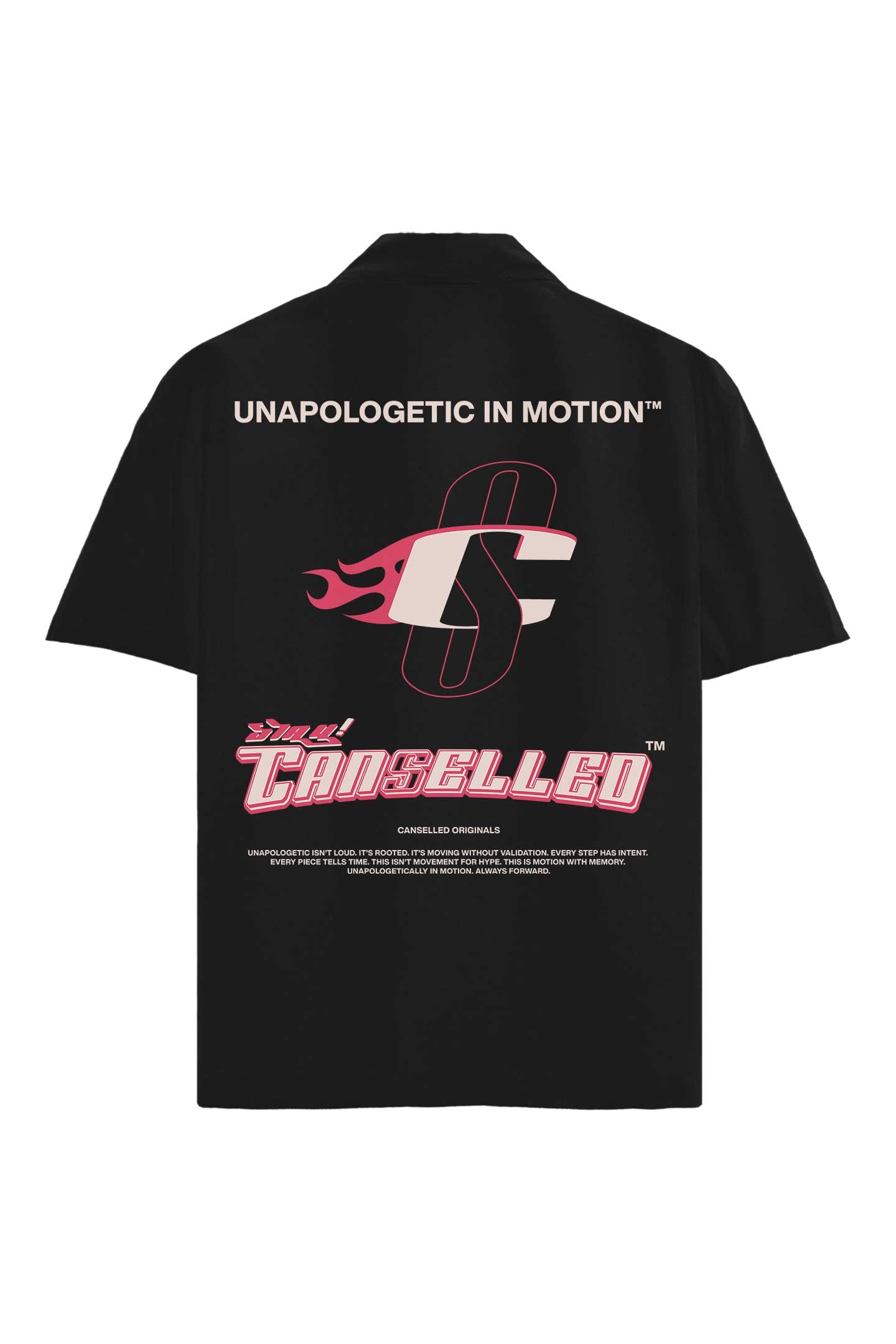 UNAPOLOGETIC IN MOTION™ BLACK SHIRT