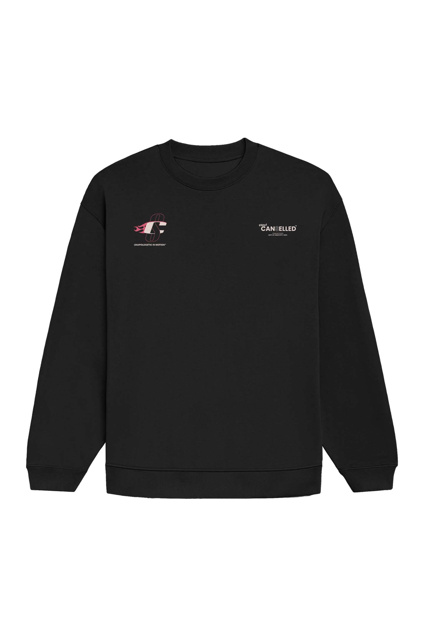 UNAPOLOGETIC IN MOTION™ BLACK SWEATSHIRT