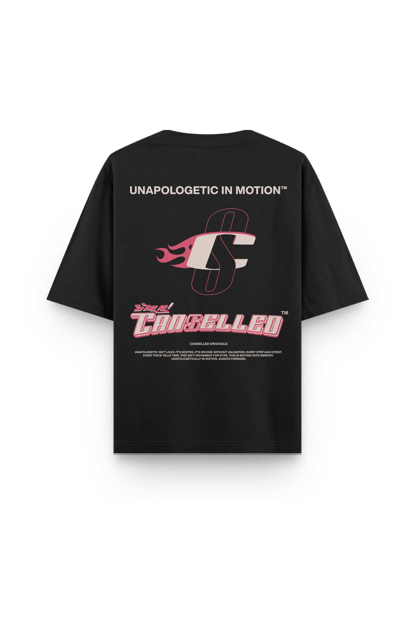 UNAPOLOGETIC IN MOTION™ BLACK TEE