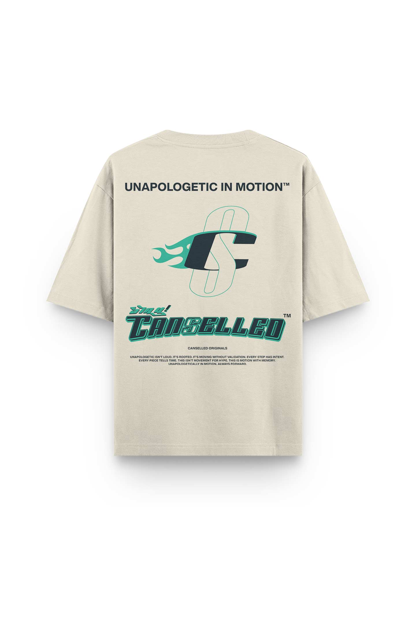UNAPOLOGETIC IN MOTION™ OFF WHITE TEE