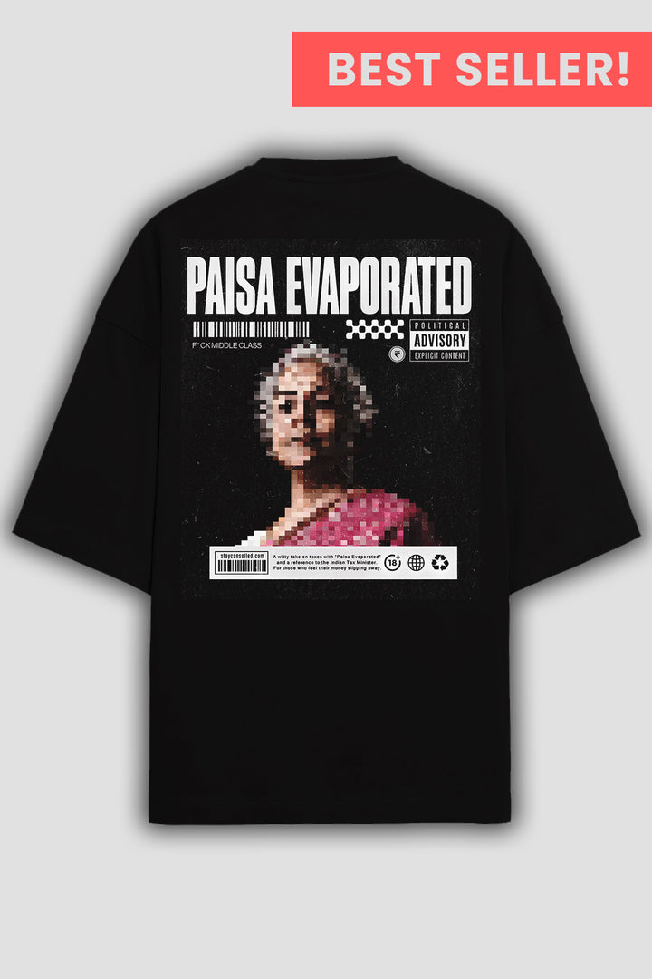 "Paisa Evaporated" Oversized Tee