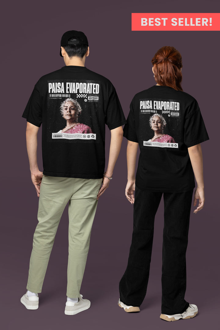 "Paisa Evaporated" Oversized Tee