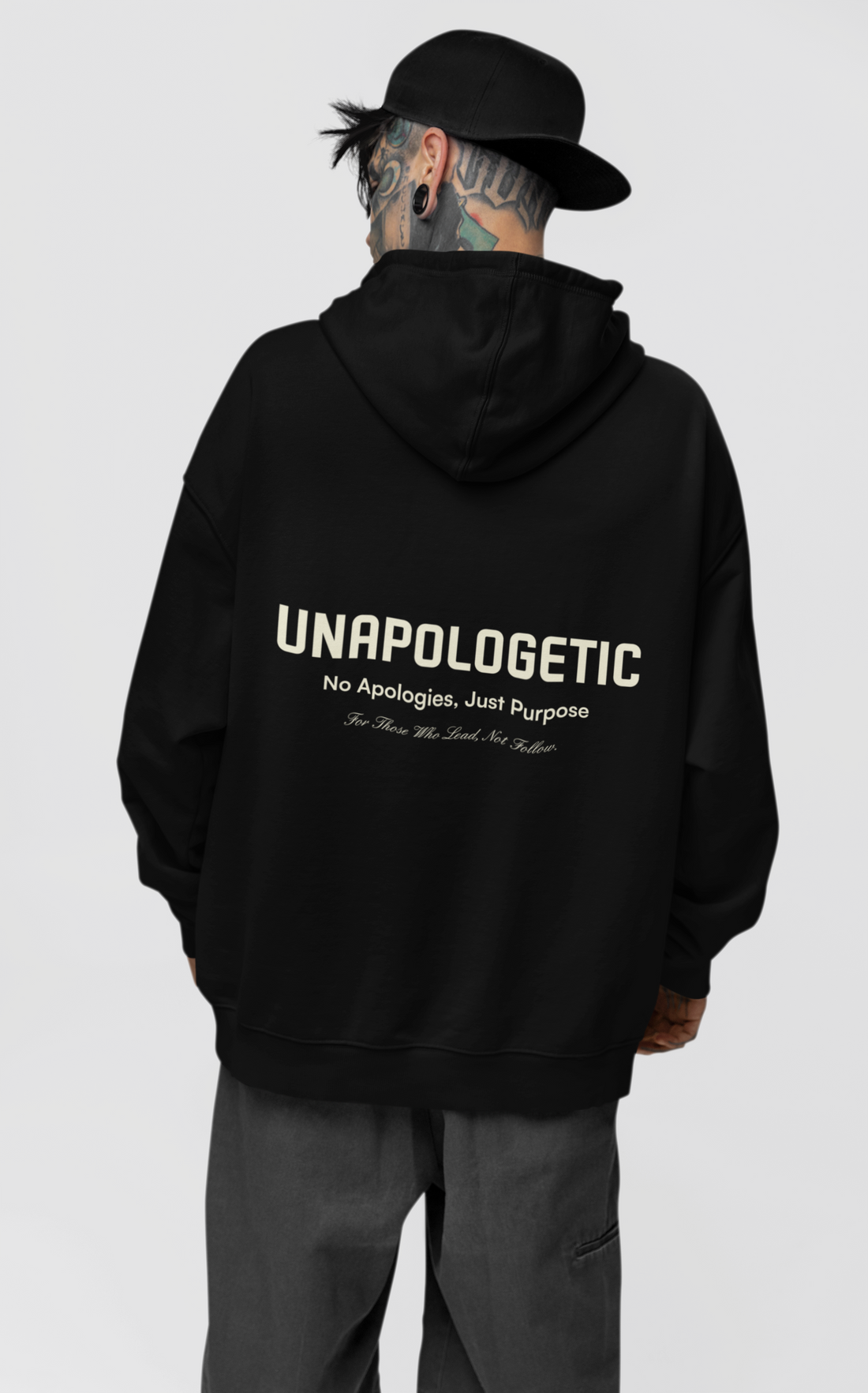 UNAPOLOGETIC: No Apologies, Just Purpose Oversized Hoodie