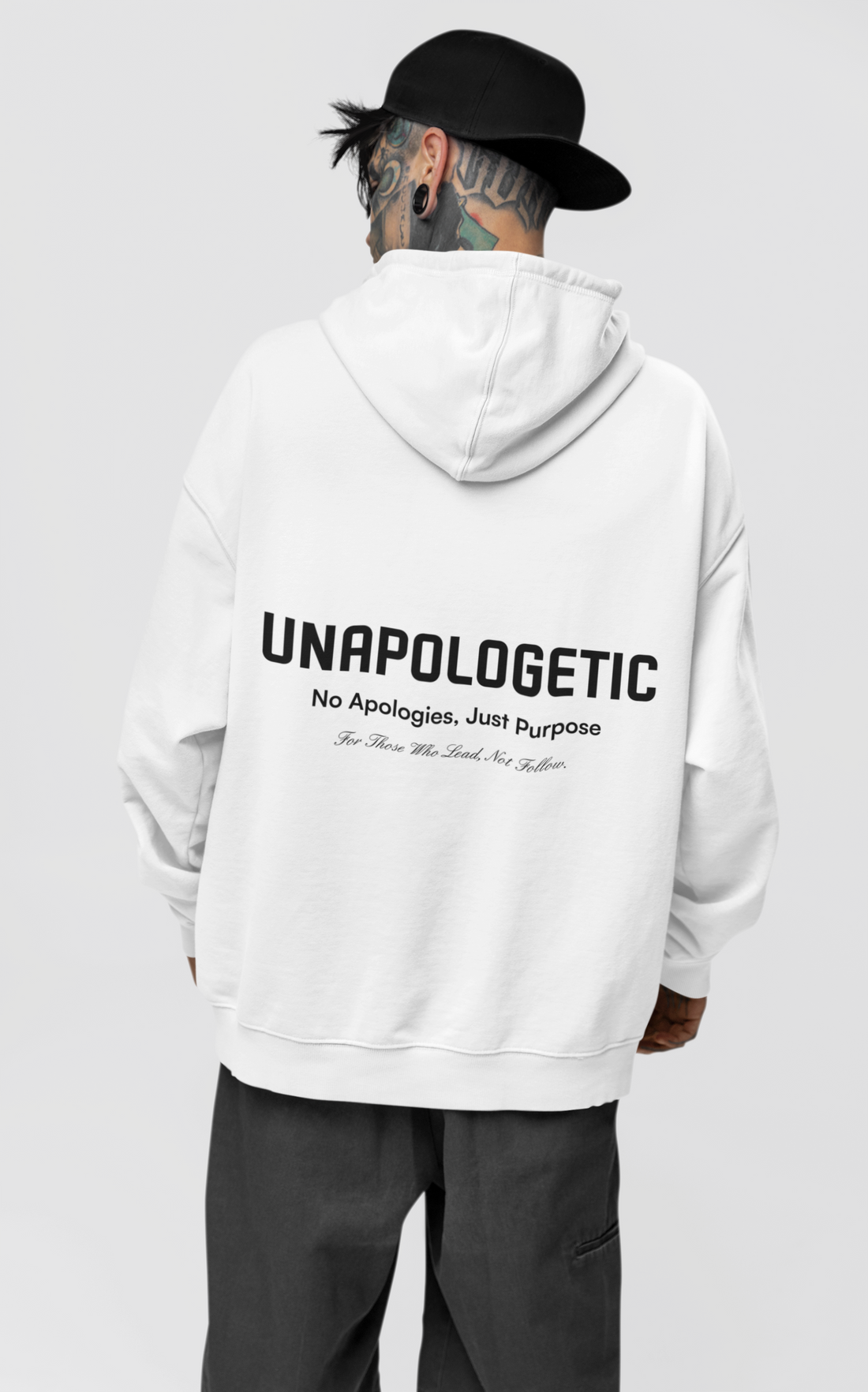 UNAPOLOGETIC: No Apologies, Just Purpose Oversized Hoodie